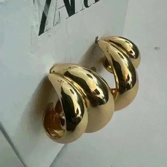 🔥🔥Zara Double hoops earrings - Picture 2 of 5
